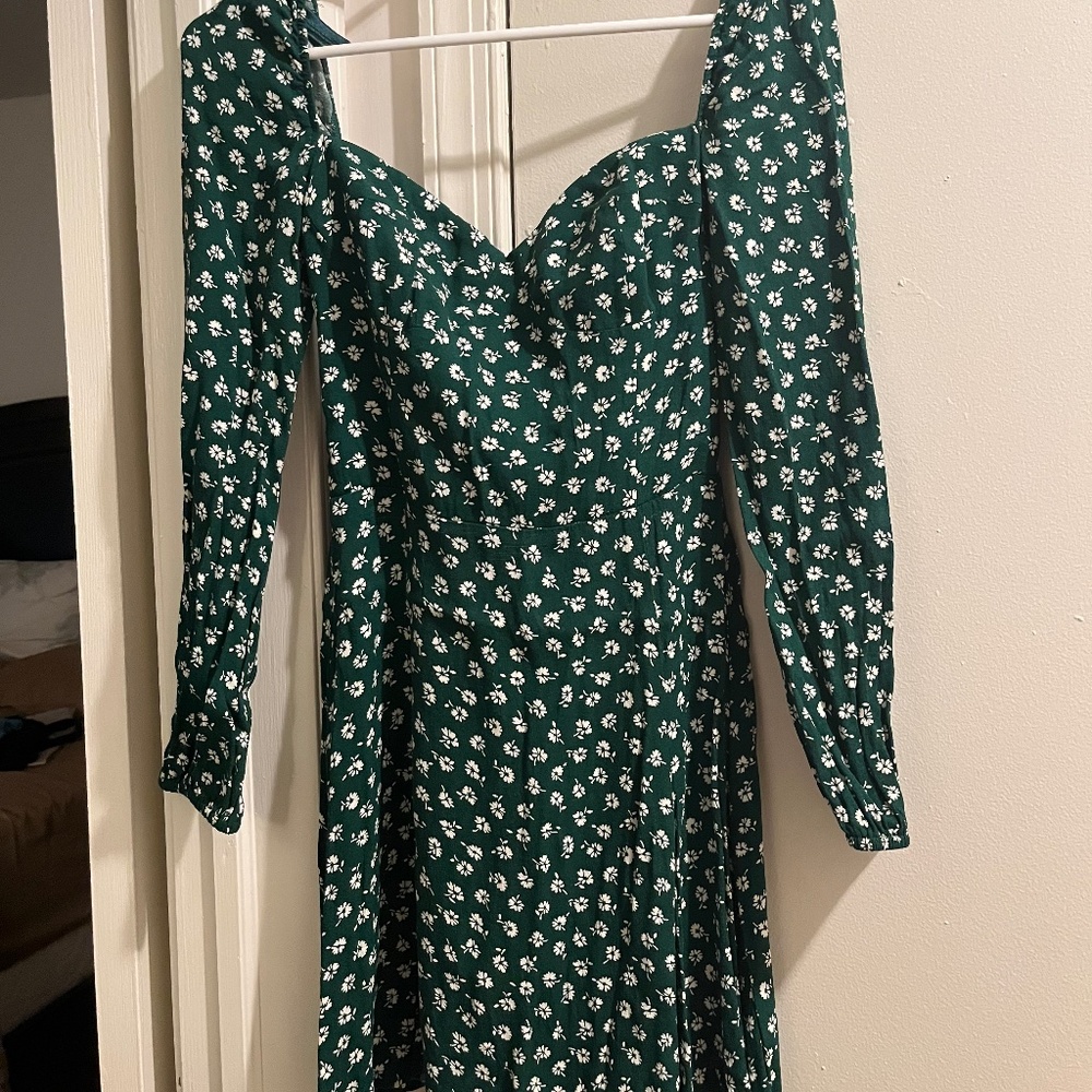 Reformation Mochi Dress Chive - Size 4